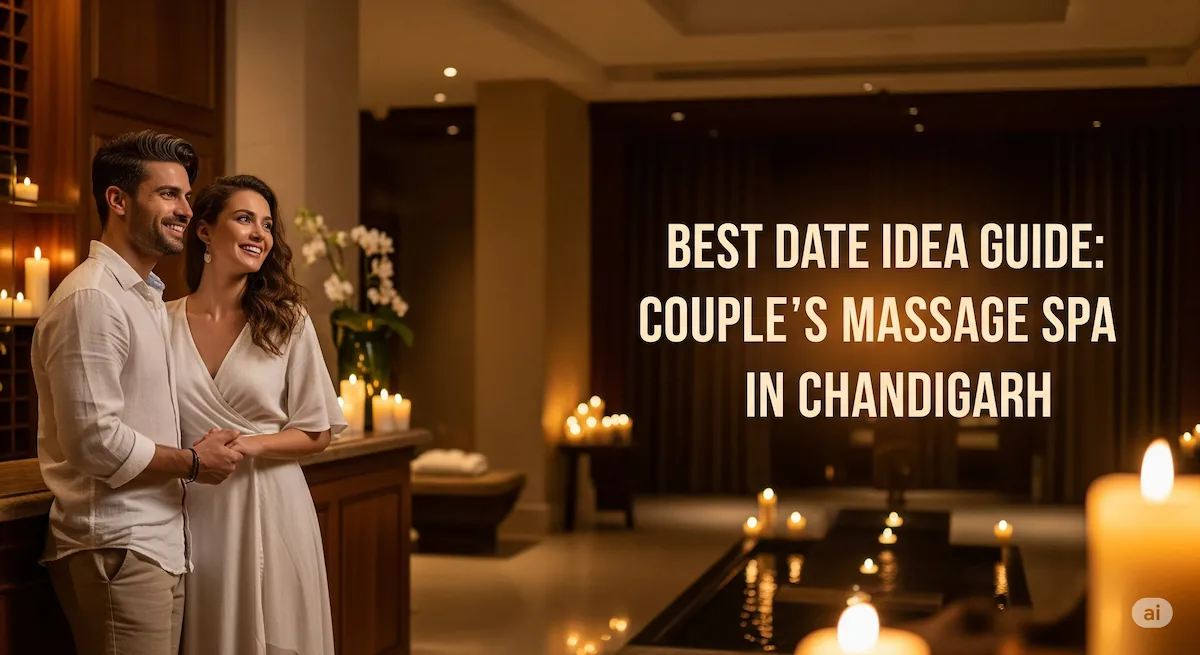 A relaxed couple enjoying a spa day in Chandigarh.